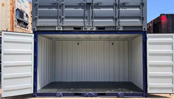 container 15 pieds open side occasion – accès latéral complet et stockage sécurisé