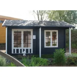maison de jardin bois brut 14m2