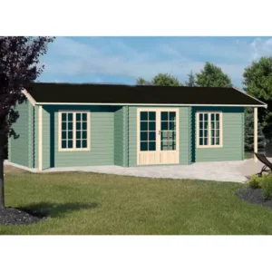 maison de jardin bois brut 33m2